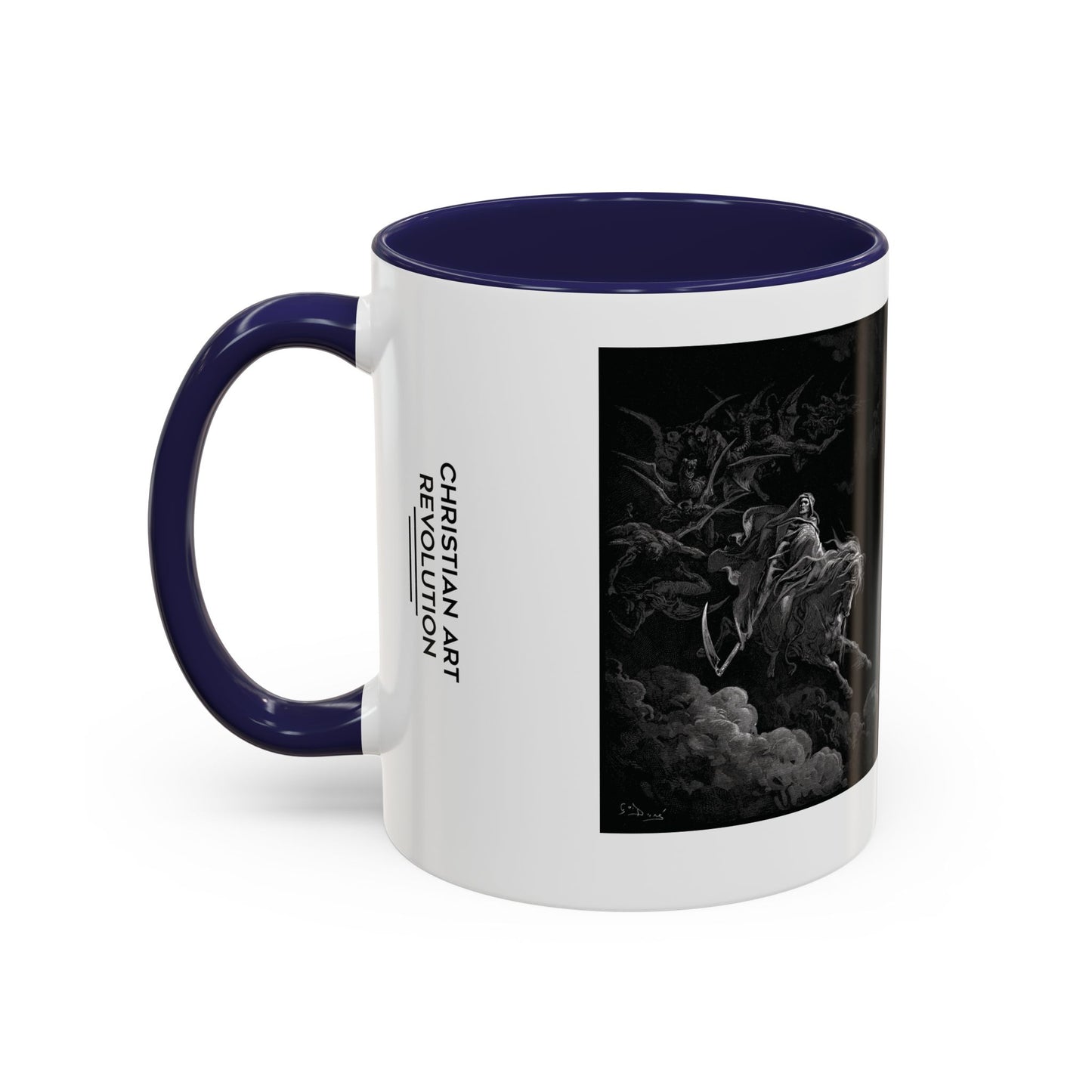 Christian Art Revolution "Mash-up" Coffee Mug, Religious Gift, Inspirational Drinking Cup, Art Mug for Faith Lovers, Unique Kitchen Decor