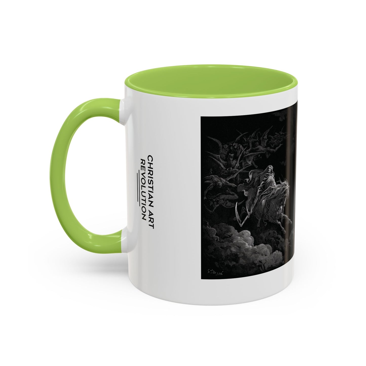 Christian Art Revolution "Mash-up" Coffee Mug, Religious Gift, Inspirational Drinking Cup, Art Mug for Faith Lovers, Unique Kitchen Decor