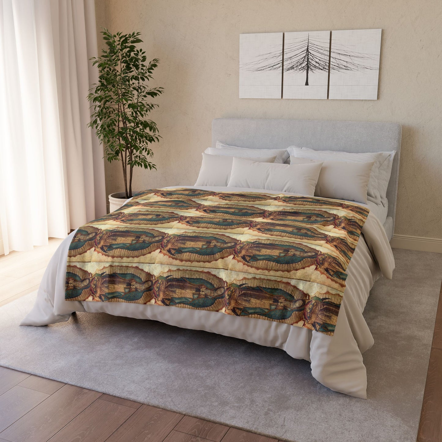 "Our Lady of Guadalupe" Soft Polyester Blanket