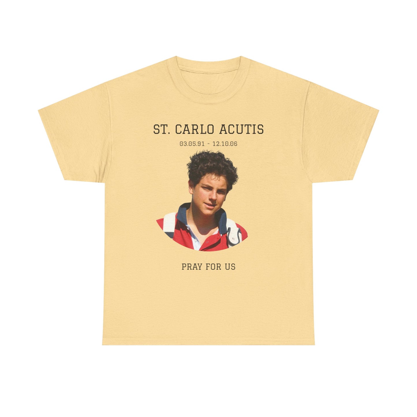 St. Carlo Acutis Unisex Heavy Cotton Tee