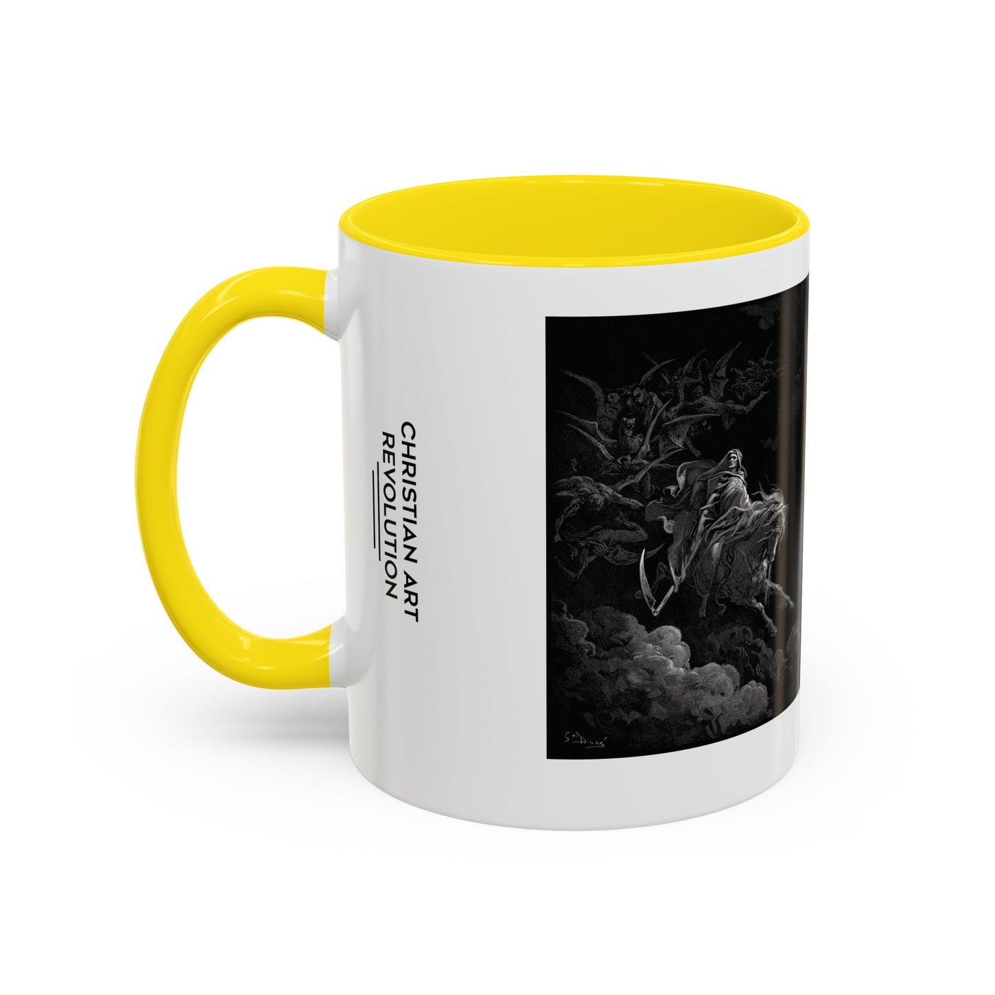 Christian Art Revolution "Mash-up" Coffee Mug, Religious Gift, Inspirational Drinking Cup, Art Mug for Faith Lovers, Unique Kitchen Decor