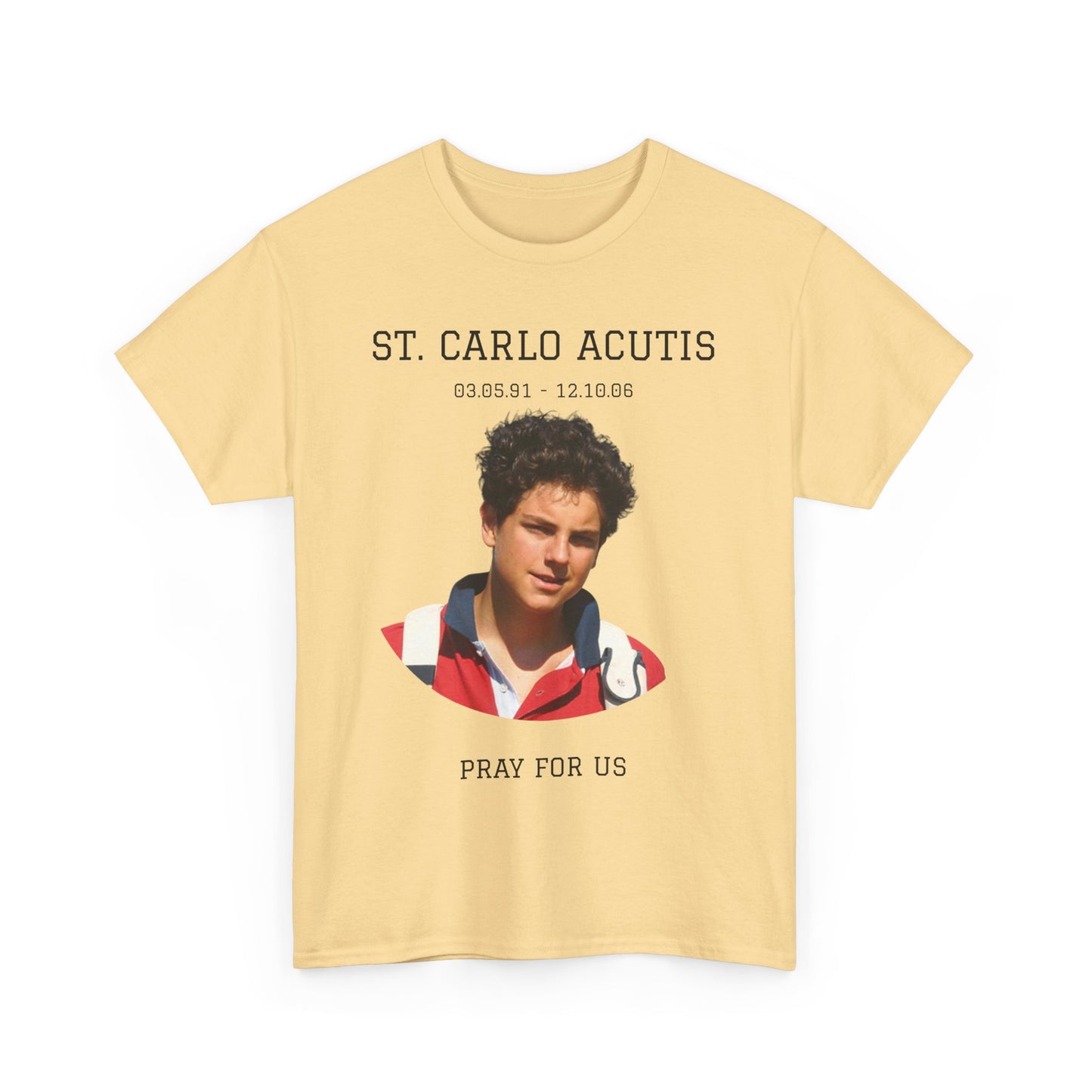 St. Carlo Acutis Unisex Heavy Cotton Tee