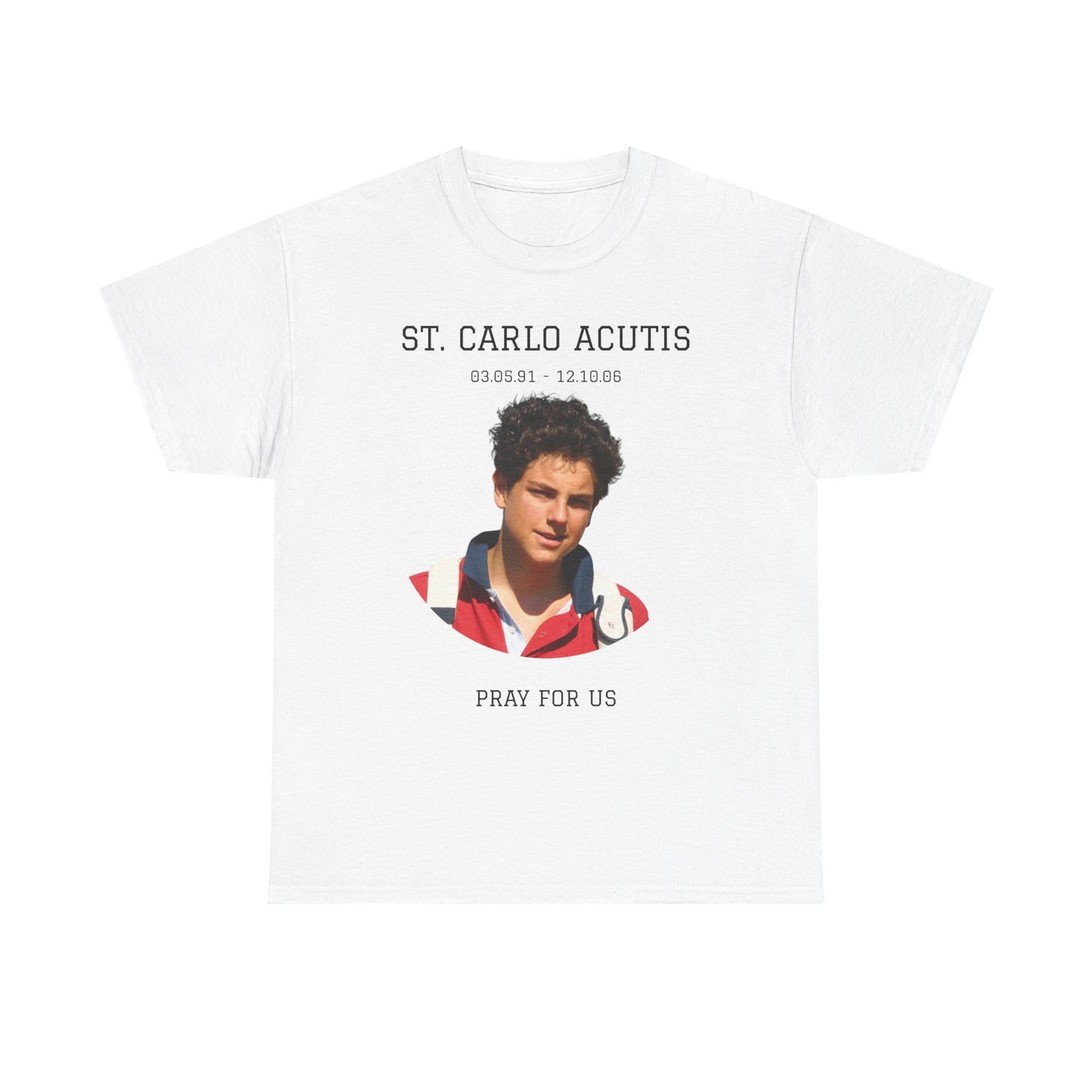 St. Carlo Acutis Unisex Heavy Cotton Tee