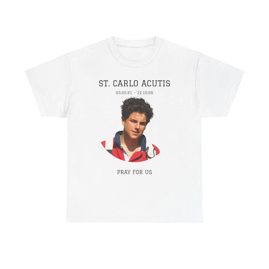 St. Carlo Acutis Unisex Heavy Cotton Tee