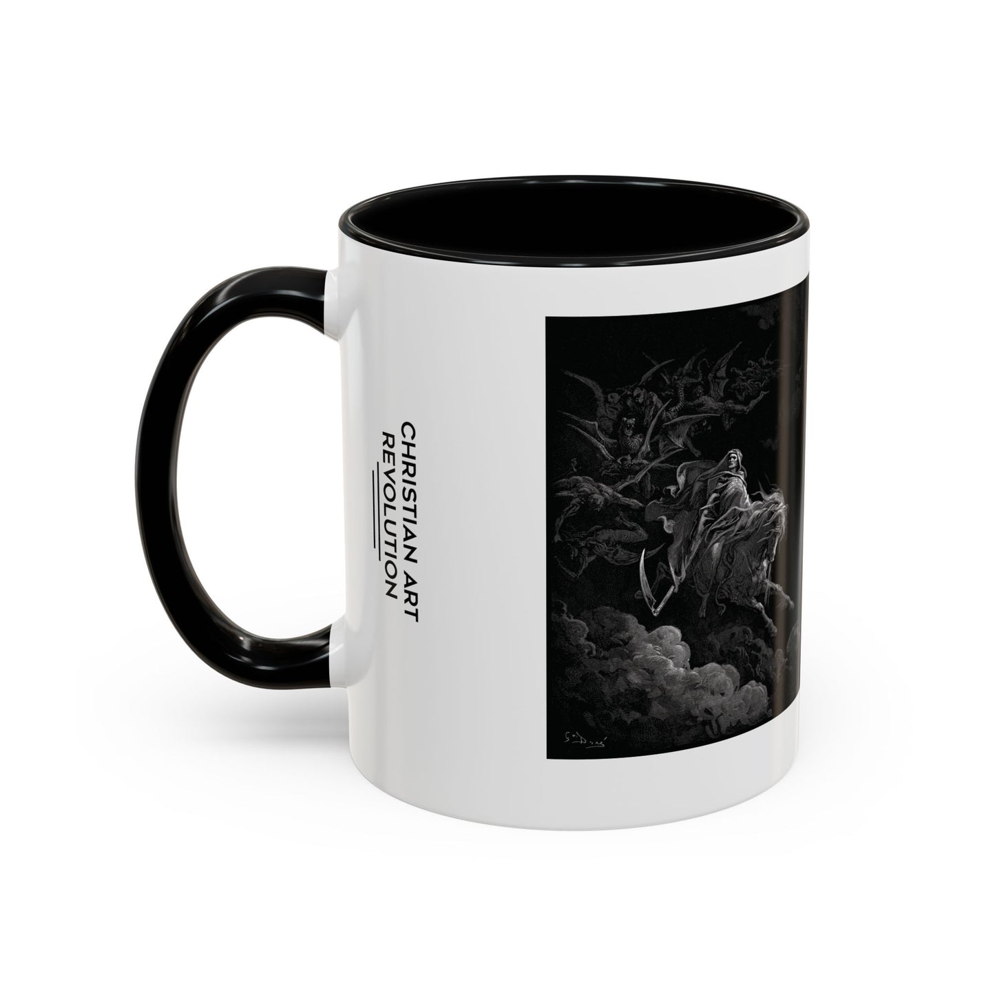 Christian Art Revolution "Mash-up" Coffee Mug, Religious Gift, Inspirational Drinking Cup, Art Mug for Faith Lovers, Unique Kitchen Decor