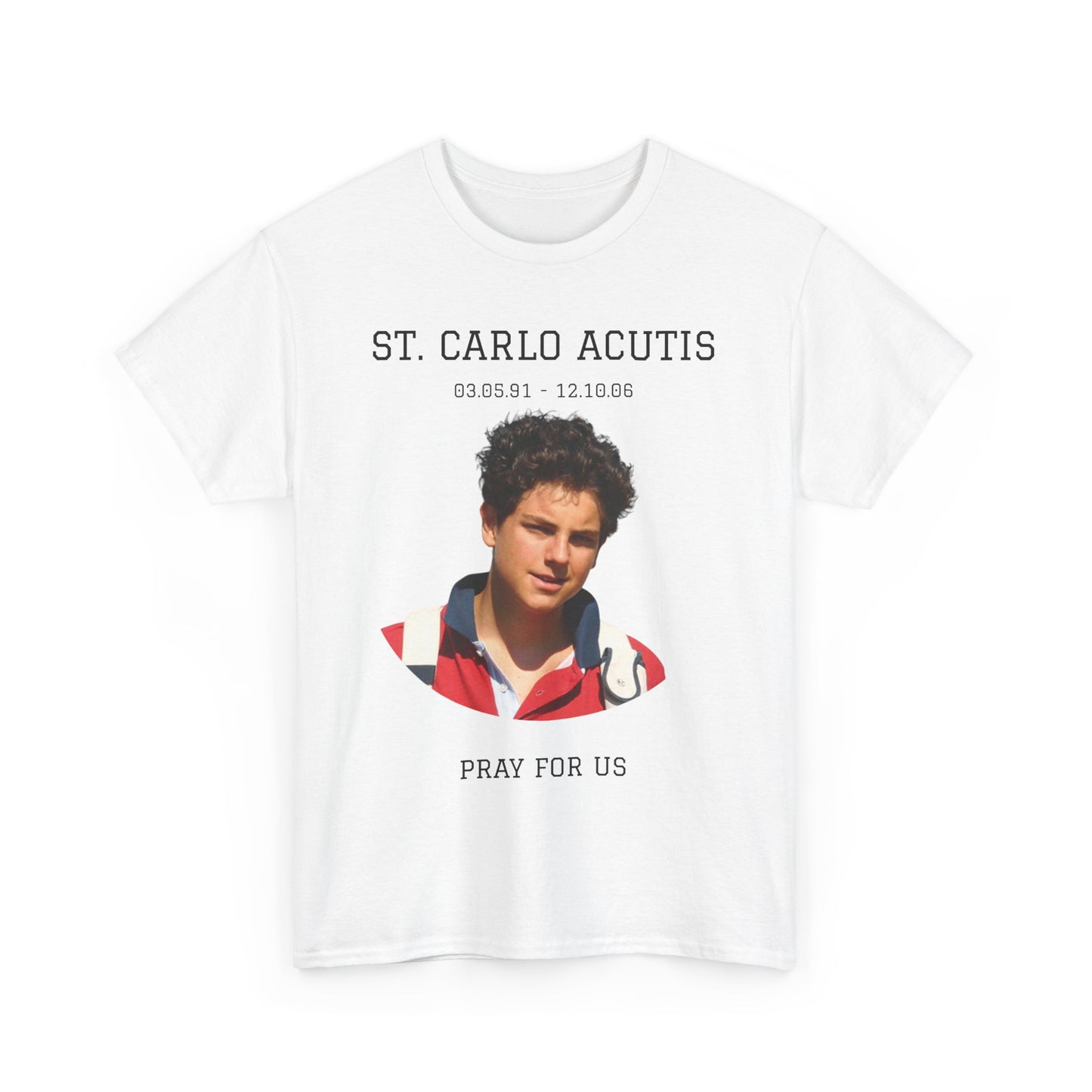 St. Carlo Acutis Unisex Heavy Cotton Tee
