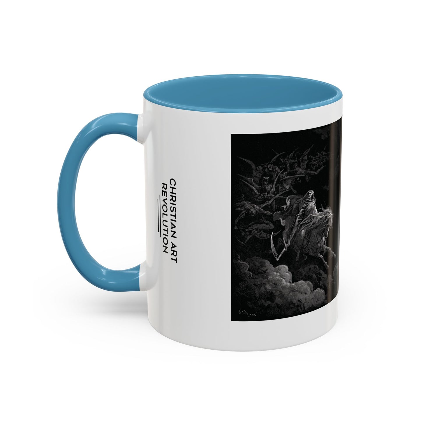 Christian Art Revolution "Mash-up" Coffee Mug, Religious Gift, Inspirational Drinking Cup, Art Mug for Faith Lovers, Unique Kitchen Decor