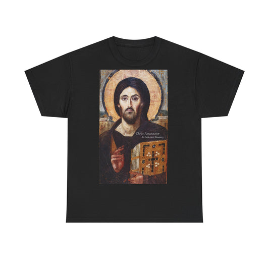 Christ Pantocrator Religious Icon Tee, Christian Wear, Casual Fashion, Faith-Inspired Clothing, Vintage Jesus Graphic Tee